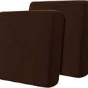 Hokway Stretch Couch Cushion Slipcovers Reversible Cushion Replacement Slipcovers Sofa Cushion Covers(Chocolate, 2)