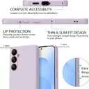 Meliya Case for Samsung Galaxy S25 Plus [with 2X Screen Protector], Stylish Liquid Silicone Slim Full-Body Protective Cover Compatible with Samsung Galaxy S25 Plus 5G Phone Case, Violet