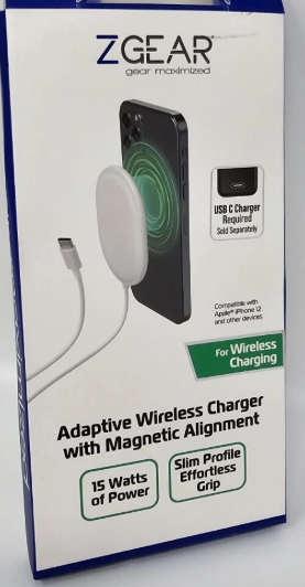 ZGEAR Adaptive Wireless Charger With Magnetic 15W