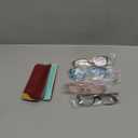 Reading Glasses Blue Light Blocking, Computer Glasses for Women Men, Fashion Square Eyeglasses 5 Pairs (A1-mix)