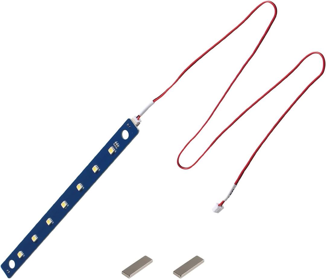 3D Printer Accessories Adventuer 5M/ 5M Pro 24V LED Light Board Replacement: 7Pcs Lamp Beads with Cable Flexible Bright Cold White Lighting Strip - Increased AD5M Chamber Brightness