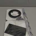 Pinzoveco Chip Rack Display Stand, 5 Tiers 40 Clips Snack Organizer for Office Desk, 360 Rotating Wooden Base Chip Holder Candy Display for Concession Stand, Countertop, Party, With Message Board (White)