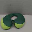 INFANZIA Kids Chin Supporting Travel Neck Pillow, Helps Support Head and Neck, Comfortably Designed for Head, Neck, and Chin Support - Gifts for Toddler/Child/Kids, Green