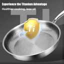 Titanium Hammered Pan Pro, 2025 New Multifunctional Ultra-Durable Scratch-Resistant Non Stick, Even Heating For Cooking