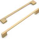 Amerdeco 10 Pack Champagne Bronze Cabinet Pulls 10 Inch(254MM) Hole Centers Kitchen Cabinet Handles Cabinet Hardware Kitchen Handles for Cabinets Cupboard Handles Drawer Pulls ZH0060