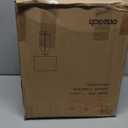 Oneach 22" Glass Table Lamps Set of 2, Gray Modern Bedside Lamp with LED Night Light for Living Room, Nightstand Lamp with USB Ports for Bedrooms, Study Room, End Table(2 Bulbs Included)