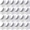 24 Pcs Magazine Holder Magazine File Holder Paper Folder Document Magazine Organizer Desk Magazine Storage Box Cardboard Book Bins for School Office Desk Supplies, 10.6 x 10.2 x 3.5 Inch (White)