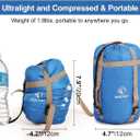 REDCAMP Ultra Lightweight Sleeping Bag for Backpacking, Hiking, Comfort for Adults Warm Weather, with Compression Sack