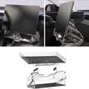 YONZEE Under Screen Storage for Tesla Model Y Juniper & Model 3 Highland 2025-2024,Magnetic Hideable Center Console Organizer Tray,Easy Install