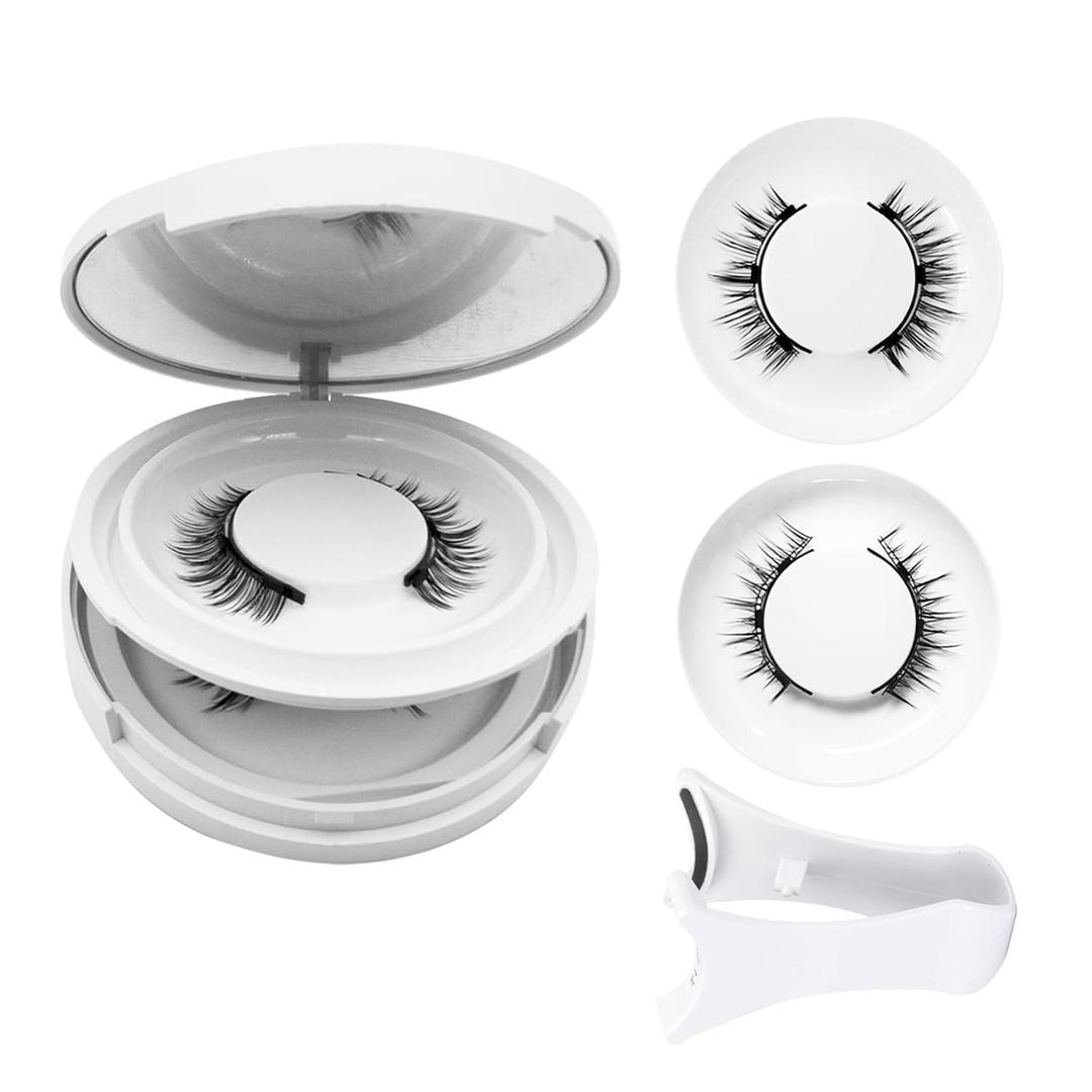 Ginani Magnetic Eyelashes with Applicator,Magnetic Eyelashes Natural Look, Ginani Magnet Lashes without Eyeliner,No Glue Needed Soft Lashes Kit for Women(Camellia+Natural)