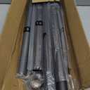 Closet Rod, 17 to 110 Inch Adjustable Closet Rod for Rugged Durability,1.3 Inch Diameter Heavy Duty Closet Rods for Hanging Clothes,Premium Metal Black Closet Poles for Wardrobes