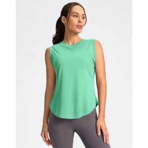 Soothfeel Women's Workout Tops for Women Sleeveless Tennis Yoga Shirts Lightweight Loose Athletic Running Tank Tops, S