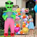 COMIN Inflatable Alien Costume for Adults with Alien Baby Blow Up Costume Inflatable Costume Full Body for Halloween Party (63")