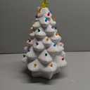 Mr. Christmas Nostalgic Ceramic Christmas Tree with LED Lights Indoor Decoration, 14 Inches, White (1ft 2in)