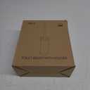 UPTRONIC Toilet Brush, Aluminum Alloy Toilet Brush and Holder Set with Extra Long Handle Durable Bristles Toilet Bowl Brush and Covered Holder for Toilet Scrubber for Bathroom Cleaning (Gold)