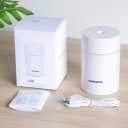 Home Air Humidifier Mini Car Mute Portable Spray Moisturizing USB for Bedroom Office Car [White]
