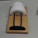 FUYO Cordless Table Lamp Waterproof, Rechargeble Shower Lamp, 3 Color-Temps & Dimmable Touch Desk Lamp, LED Night Light for Bathroom Patio Camping Restaurant Home (Black)