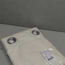 NICETOWN Natural Linen Curtains 84 inch Long 2 Panels Set, Grommet Top Thick Linen Burlap Semi Sheer Vertical Drapes Privacy Assured with Light Filtering for Bedroom/Living Room, W55 x L84