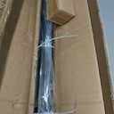 1 1/8 Inch Diameter Room Darkening Curtain Rods 48-84, Heavy Duty Window Wrap Around Drapery Rod with Aluminum Bracket, All Accessories, Wall Mounted Ceiling Mounted, Adjustable Length, Matte Black