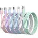6Pack(3/3/6/6/6/10 FT) Original [Apple MFi Certified] iPhone Charger Fast Charging Lightning Cable iPhone Charger Cord Compatible with iPhone 14/13/12/11 Pro Max/XS MAX/XR/XS/X/8/7 Plus iPad AirPods (Multicolored)