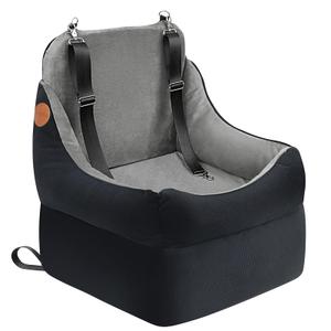 Amztrip Dog Car Seat, 6.69" Memory Foam Pet Booster Seats for Small/Medium Dogs Up to 35 lbs, Seamless Anti-Pinch Leg Design,Senior & Puppy Pet Travel Bed for Car/SUV/Truck (Front & Back Seat)