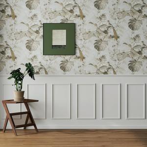 6 Set Accent Wall Molding Kit Premade Wainscoting Panels Wall Molding Peel and Stick Panel White Pre Cut Trim for Walls Picture Frame Molding for Home Decoration (12 x 24 Inch)