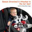 SAMMAS Baby Spiral Hanging Stroller and Car Seat Toys for Babies 0-6 Months Newborn Plush Activity Toys for Bed Bassinet Crib Baby Carrier Gifts (owl)