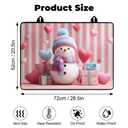 Heat-Resistant Stove Top Cover with Anti-Slip Rubber Coating – Electric Stove Protector, Scratch-Resistant, Expands Counter Space (Love Snowman, 28.5"L x 20.5"W)