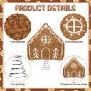 Soaoo Christmas Gingerbread Tree Topper Plush Stuffed Gingerbread Tree Topper 7.7 Inch Cute Plush Stuffed House Hanging Ornaments for Christmas Party Holiday Festive Home Decor Gifts