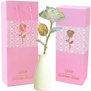 EUHQY for Mom, Mother's Day Valentines Christmas Birthday Gifts for Mom Grandma Women Artificial Rose 2 pack