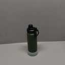 koodee Insulated Water Bottle, 18 oz Stainless Steel Double Wall Vacuum Wide Mouth Sport Bottle with Leakproof Spout Lid (Grass Green)