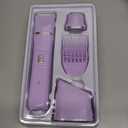 Risina Bikini Trimmer for Women - Wet/Dry Womens Electric Shaver for Legs, Replaceable Body Hair Blade Heads&Hair Remover for Face Head, No Nick, No Cut, No Razor Burn, Purple