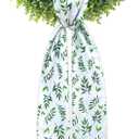 Wreath Sash for Front Door Boxwood Wreath Sash Accessories for Indoor Outdoor Decor, 4.7'' x 57''(Green)