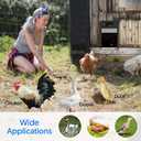 1080P HD Camera Solar Automatic Chicken Coop Door, 5000 mAh Large Battery, Support WiFi, APP Remote Viewing and Control, Timer, Alarm Driver Function, Easy to Install and Use