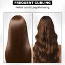 Curling Wand 1 1/2 Inch,Big Wand Curling Iron 1.5 inch Professional for Beach Wave,Clamp Free Curling Wand for Quick Styling.