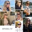 Retro Square Big Sunglasses for Women & Men Trendy Oversized Classic Shades with UV400 Protection Unisex Frame (Brown Gradient)