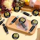 Teenyyou 25 Sets 60th Birthday Party Favors for Guests 60th Magnetic Bottle Opener Multifunctional Jar Can Opener Thank You Cards Bag with Twine for Anniversary Party Favors Wedding Shower