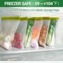2 x Reusable Freezer Bags - 10 Pack Reusable Sandwich Bags BPA Free, Leakproof, Extra Thick | Food Storage Bags for Freezer, Meal Prep, Travel, Kitchen, Salad & Marinate