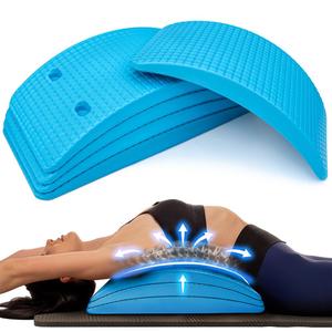 (Blue), Adjustable Lower & Upper Back Stretcher For Lumbar Support Spine Alignment & Back Pain Relief By Renowned Kinesiologist Dr. Sinett, The Original in Blue