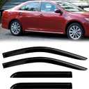 Window Rain Guards Compatible 2012-2013 Toyota Camry 4PC Window Visors Vent Shade Deflector