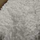 Biodegradable Peanuts 0.25 cu ft naturaly antistatic compostable popcorn for packaging, white