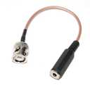 3.5mm External Antenna Plug to BNC Adapter for shortwave Radio Receiver Eton Grundig 750 Tecsun s2000 Uniden Radioshack Scanner RG-316