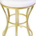 Vanity Chair, Small Velvet Vanity Stool & Ottoman Bench for Bathroom, Dorm