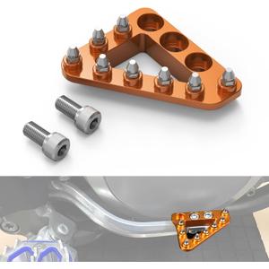 NICECNC Motorcycle Brake Rear Brake Pedal Plate Tip Compatible with KTM 85-500 2004-16 (not 2016 125/150SX, 2016 SXF/XCF) 690 Enduro R 2008-23 690 SMC R 2019-2023 790 Adventure R 2019-23,See Fitment