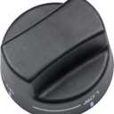 PA010034 Top Burner Knob for Viking Gas Range. 9mm/0.35 inch D-Shaped Shaft Cooktop Burner Knob Compatible with Viking VDSC305, VDSC365, VGIS30, VGRC36, VGRC48, VGRC60, VGRT36, VGRT60, VGSC30, VGSS30