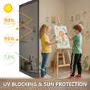 LEMON CLOUD One Way Window Privacy Film See Out Not in Reflective Mirror UV Window Cling Sun Blocking Heat Control Glare Control with Tools,29.5 Inch x 78.7 Inch