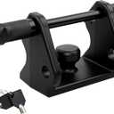 HQPASFY Trailer Hitch Lock, Trailer Coupler Lock with Pin, Heavy-Duty Coupler Lock Model Tl-33 Trailer Lock,Fits Over 2" to 2-5/16" Couplers - Black