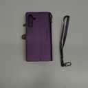 Defencase Compatible with Galaxy A16 5G Case Wallet with RFID Blocking Card Holder for Women and Men, PU Leather Magnetic Snap Flip Zipper Strap Wallet Phone Case for Samsung Galaxy A16/ 5G, Purple (Aesthetic Purple)