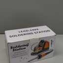 Digital Soldering Iron station Kit, 2 Auxiliary Clamps, 5 Soldering Iron Tips, Solder Wires, Solder Suckers, Stainless Steel Tweezers, and a Phillips Start, soldering station (988d)