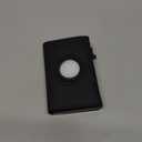 typecase Mens Wallet Card Holder for AirTag: Leather Smart Wallet for Men Compatible with Apple Air Tag, RFID Blocking, Slim, Minimalist - 9-14 Card Capacity | ID Window | Cash Slot (Deep Black)